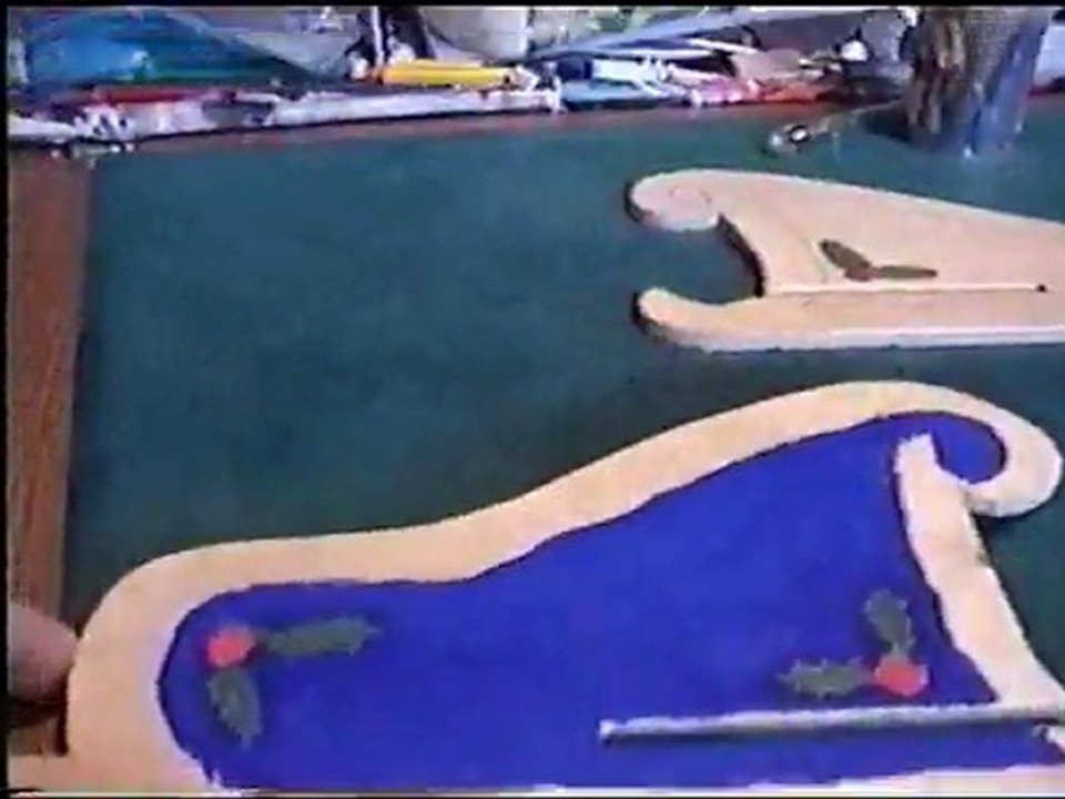 Fabrication d'un  pere noel en bois