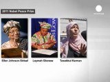 Tres mujeres ganadoras del Premio Nobel de la Paz 2011