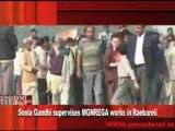 Sonia Gandhi supervises MGNREGA works in Raebareli