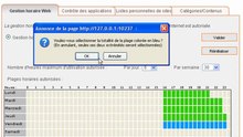 Limiter les horaires de navigation