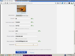 How to post a free ad on Bonsoni.com