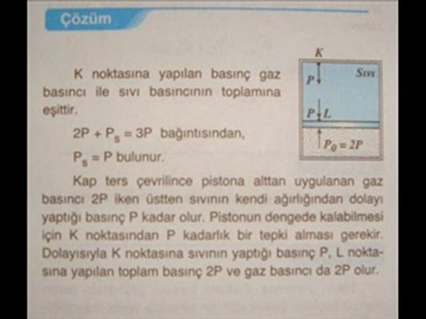 KOÇ EĞİTİM DERSHANELERİ FİZİK DERSİ BASINÇ KONUSU SORU VE ÇÖZÜM SUNUMU