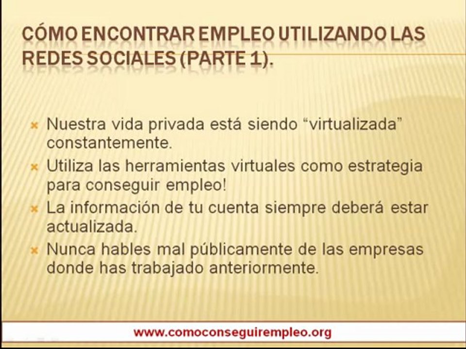 Como conseguir empleo utlizando redes sociales