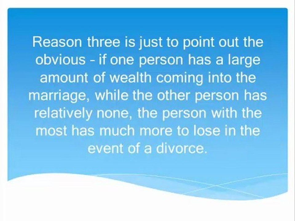 Reasons Why You Need A Prenuptial Agreement