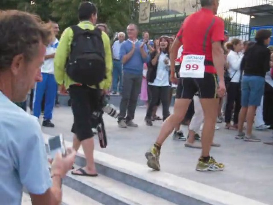 Arrivée du Spartathlon