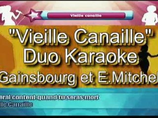 Gainsbourg et E.Mitchell - Vieille canaille - Karaoke video