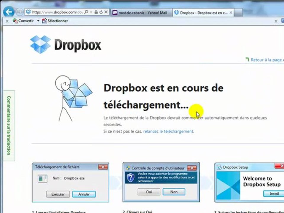 DropBox - Ouvrir un compte