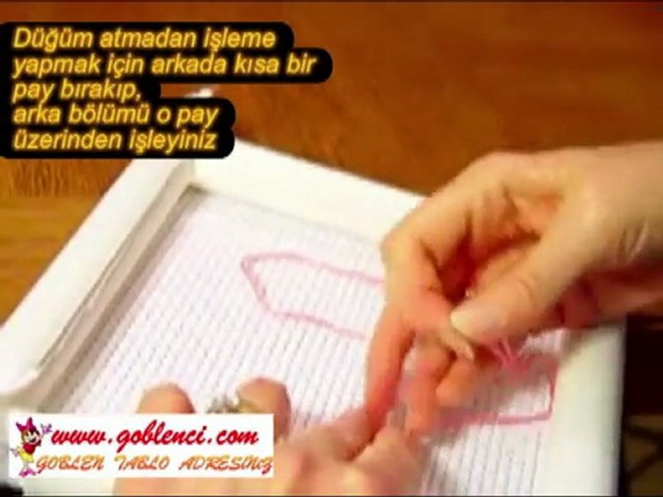 Goblen, etamin, kanaviçe nasıl işlenir -Detaylı anlatım -1-