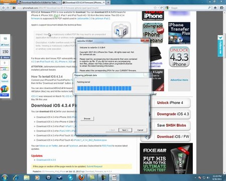 Jailbreak 4.3.5, 4.3.4, Tethered Redsn0w Jailbreak ...