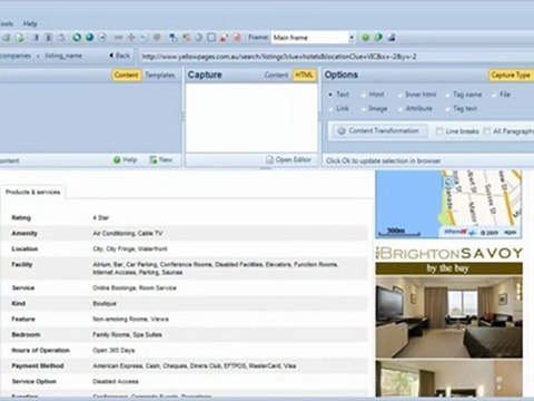 Extracting large amount of data from Yellow Pages