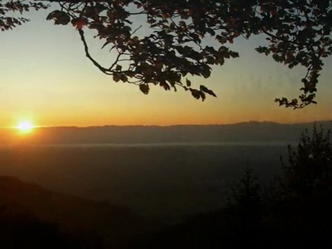 coucher de soleil a très le mont