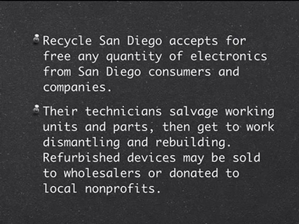 Electronics Donation San Diego