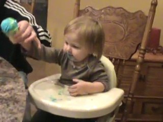 enjoying a little superman ice cream