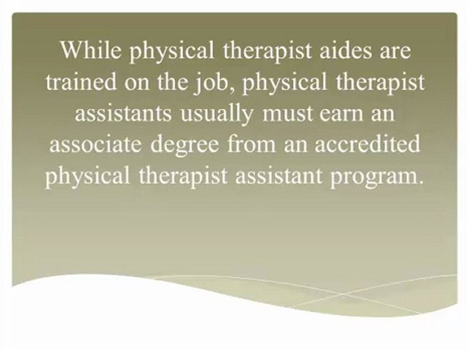 Career Facts About Physical Therapist Assistants