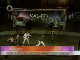 Diosa Canales cantó y bailó en el aniversario de Sábado en la Noche