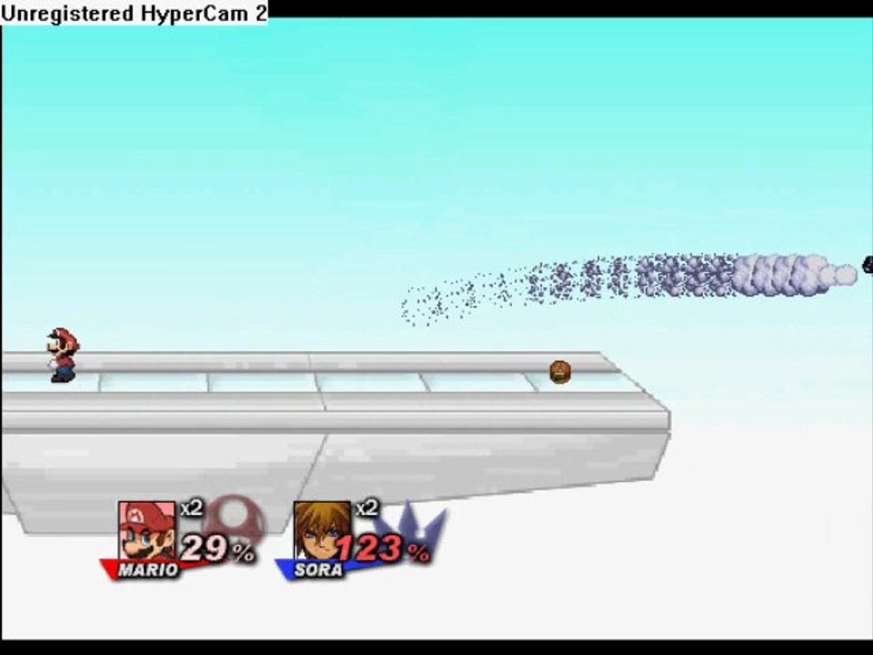 3rd combat de Super Smash Flash 2(MARIO VS SORA)