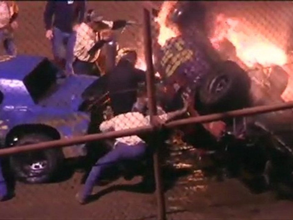 Fiery Crash and Heroic Rettung