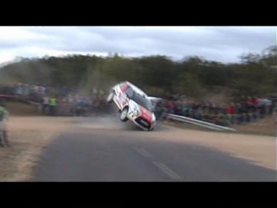 rallye terres des cardabelles 2011 sortie de route ds3