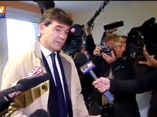 Primaire : Arnaud Montebourg vote à Montret