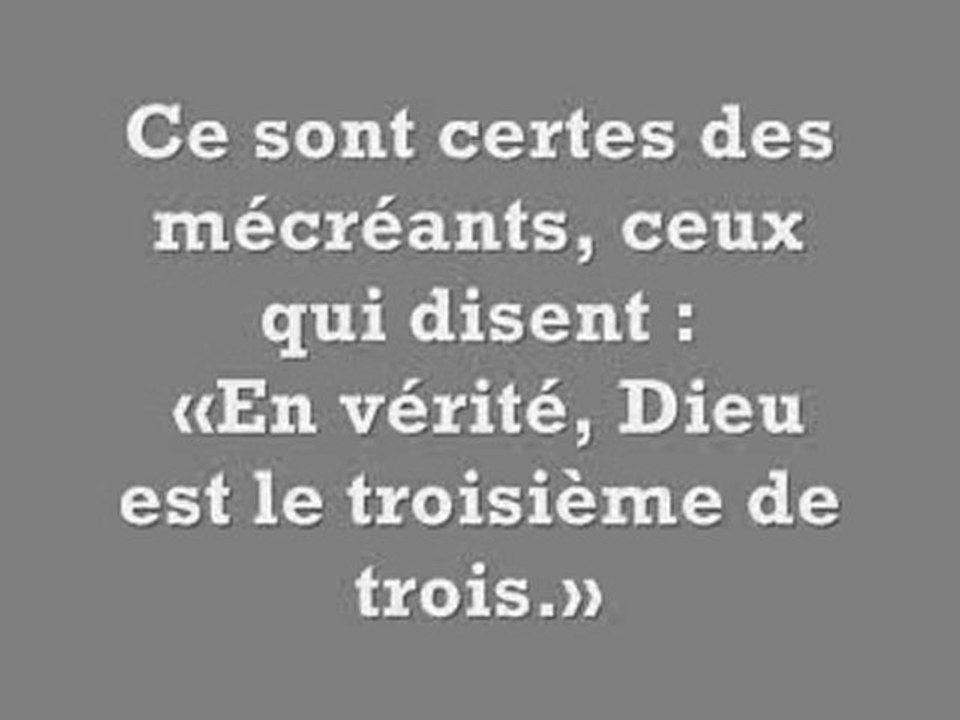 Dieu est il une trinité