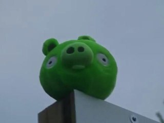 Il joue à Angry Birds... mais en vrai !