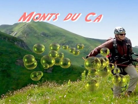 Monts du cantal vus du ciel