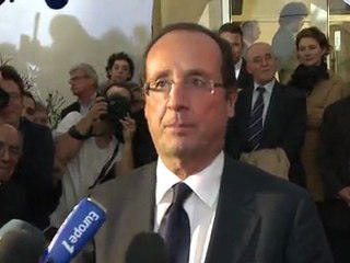 Déclaration de François Hollande à l'issue du premier tour des Primaires citoyennes