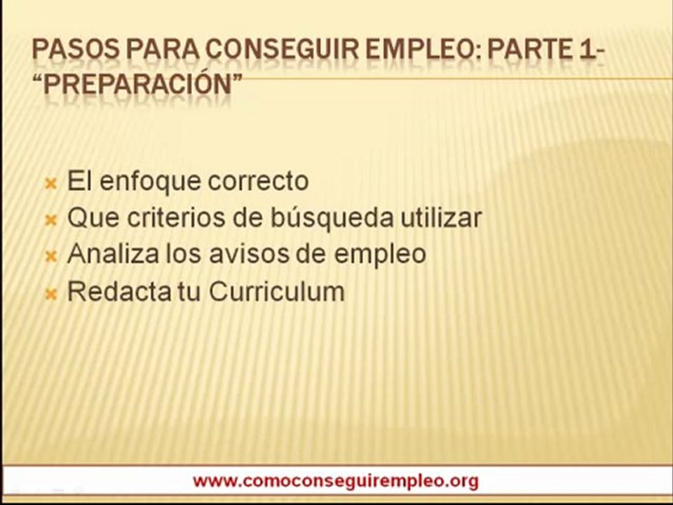 Pasos para Conseguir Empleo