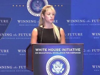 Shakira's Speech in Ceremony for the White House Initiative on Ed. Exc for Hispanics
