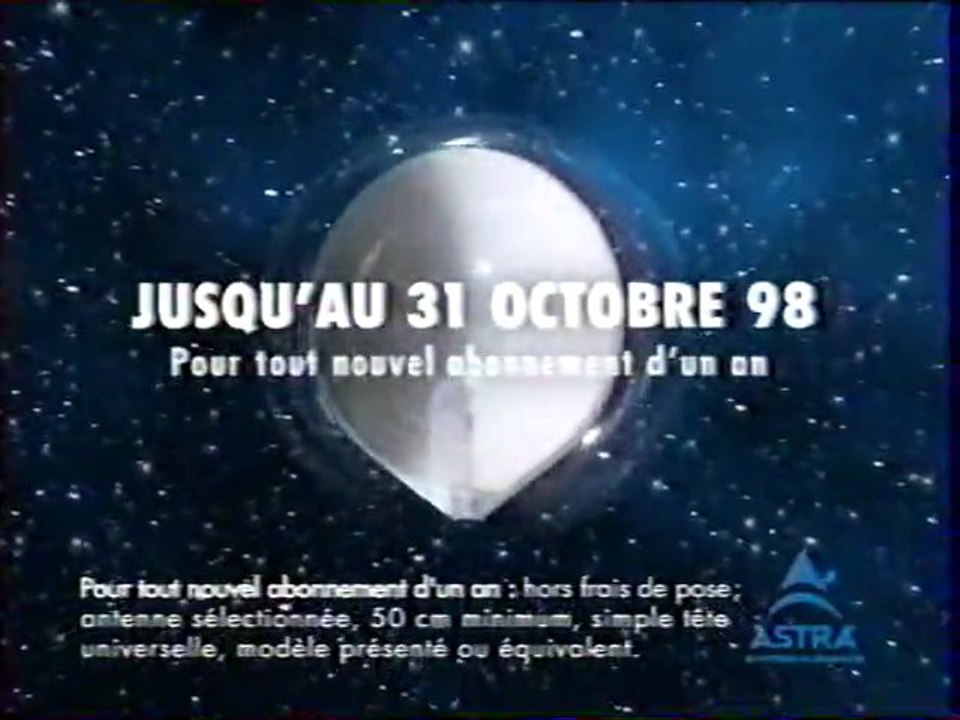 Publicité Canal satellite 1998