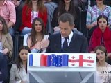 Discours de N. Sarkozy, Place de la Liberté à Tbilissi (Géorgie)