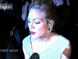 Julia Stiles @ Monique Lhuillier Front Row - NYFW Fall 2011