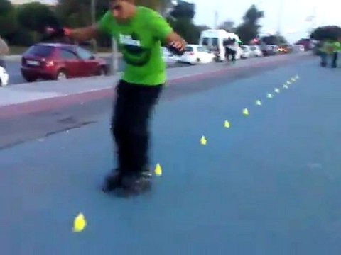 Rollerblade Twister80 Slalom çalışmaları