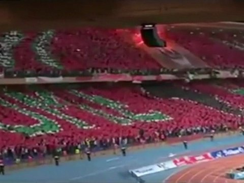 Maroc : tifo impressionnant à Marrakech