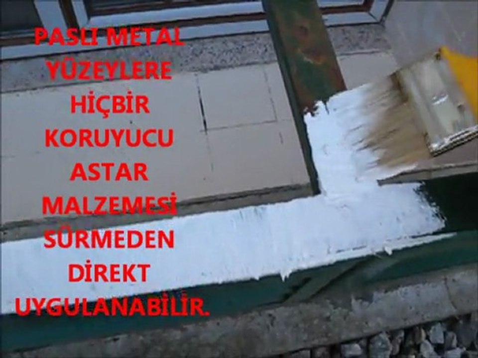 ÇKS WATERSTOP SU KESİCİNİN METAL VE BETON YÜZEYE UYGULANIŞI