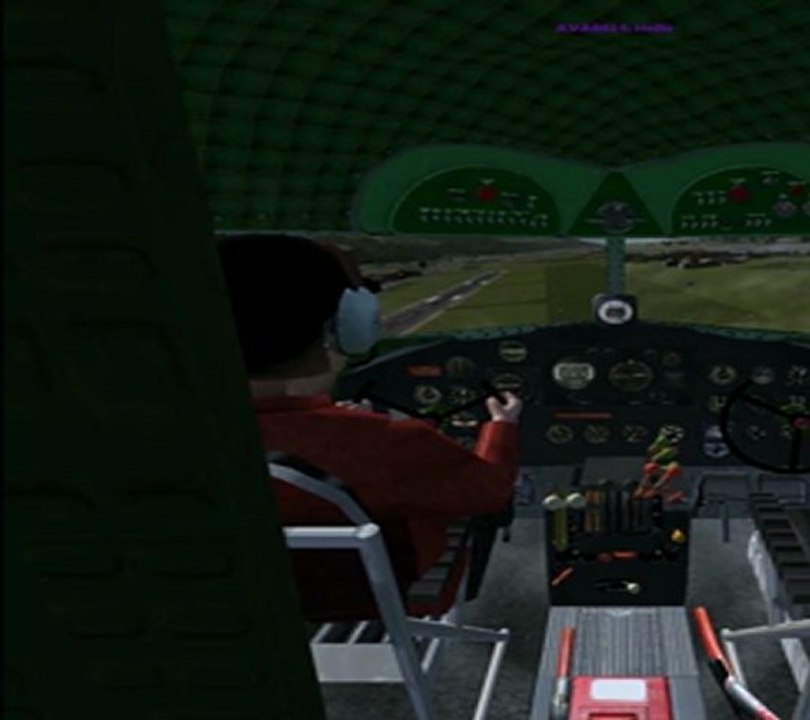 Flightgear DC-3 atterrissage à Grenoble le Versoud LFLG_oct2011