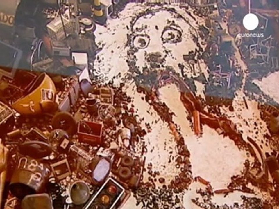 Vik Muniz'in alışılmış eserleri Lizbon'da
