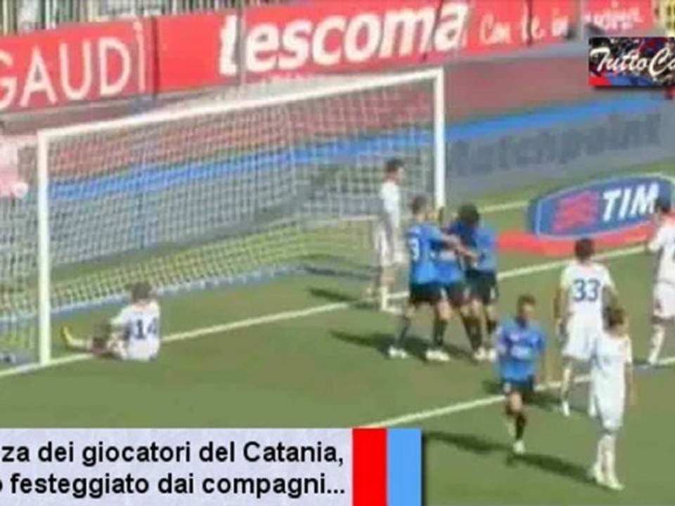 Serie A 2011-12: Novara-Catania, fotogrammi gol