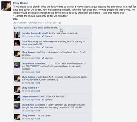 Chey Rose and her so called friends being racist on Facebook and taking it as a joke