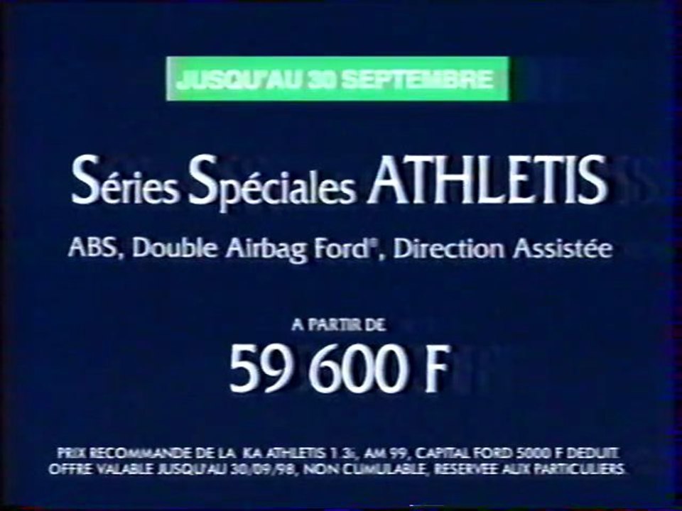 Publicité Ford 1998