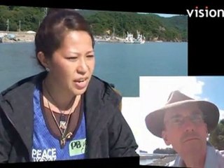 Fishing village flattened by tsunami wave