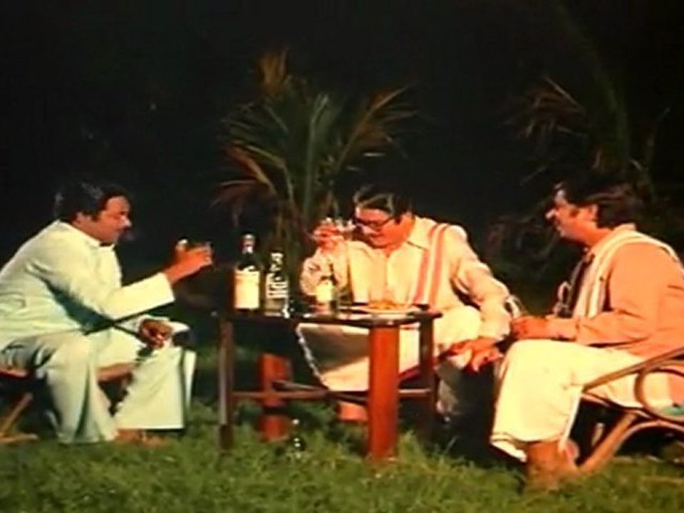 KHAIDI-Raogopal Rao drinking SCENE