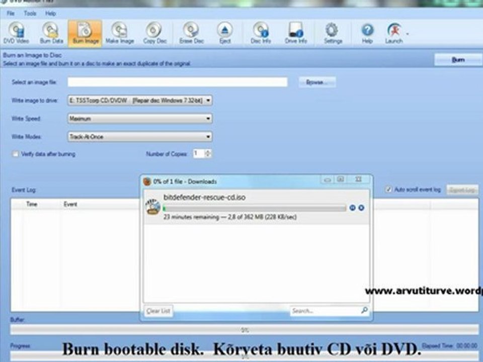Free CD DVD Burning Software DVD Author Plus (burn videos, music, bootable ISO etc.) -