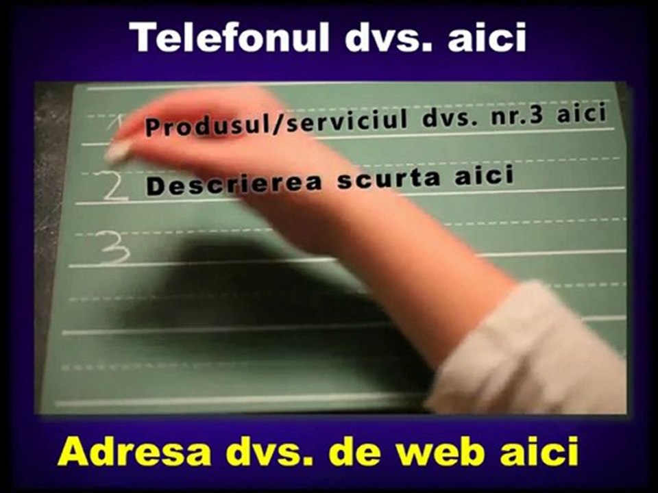 Prezentare de produse model nr.6