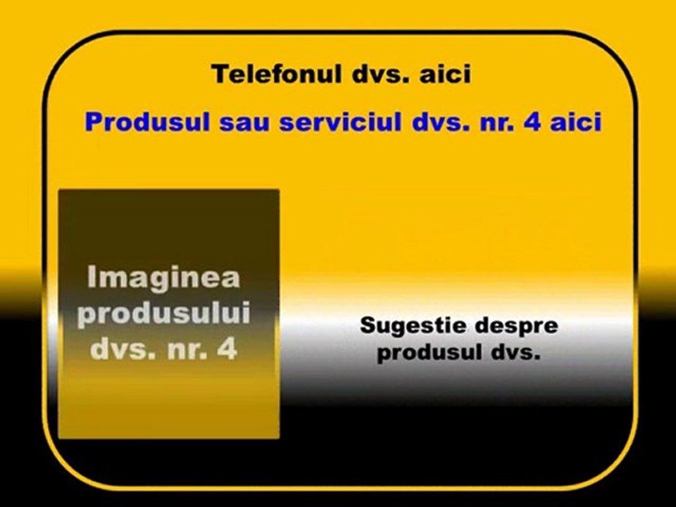 Prezentare de produse model nr.9