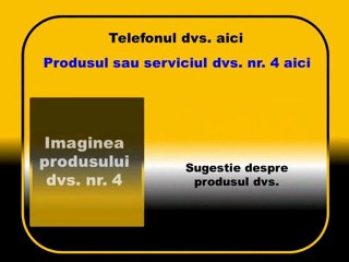 Prezentare de produse model nr.9