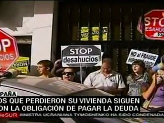 En España, la crisis económica afecta el pago de hipotecas