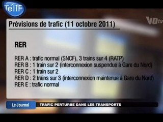 Trafic perturbé dans les transports ce mardi (Val d'Oise)