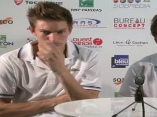 La paire Nicolas Mahut Arnaud Clément en rodage