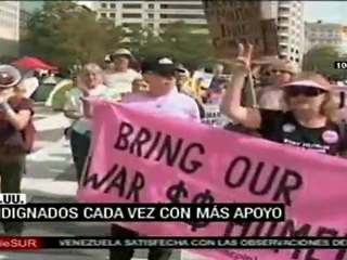Indignados de EEUU, cada vez con más apoyo